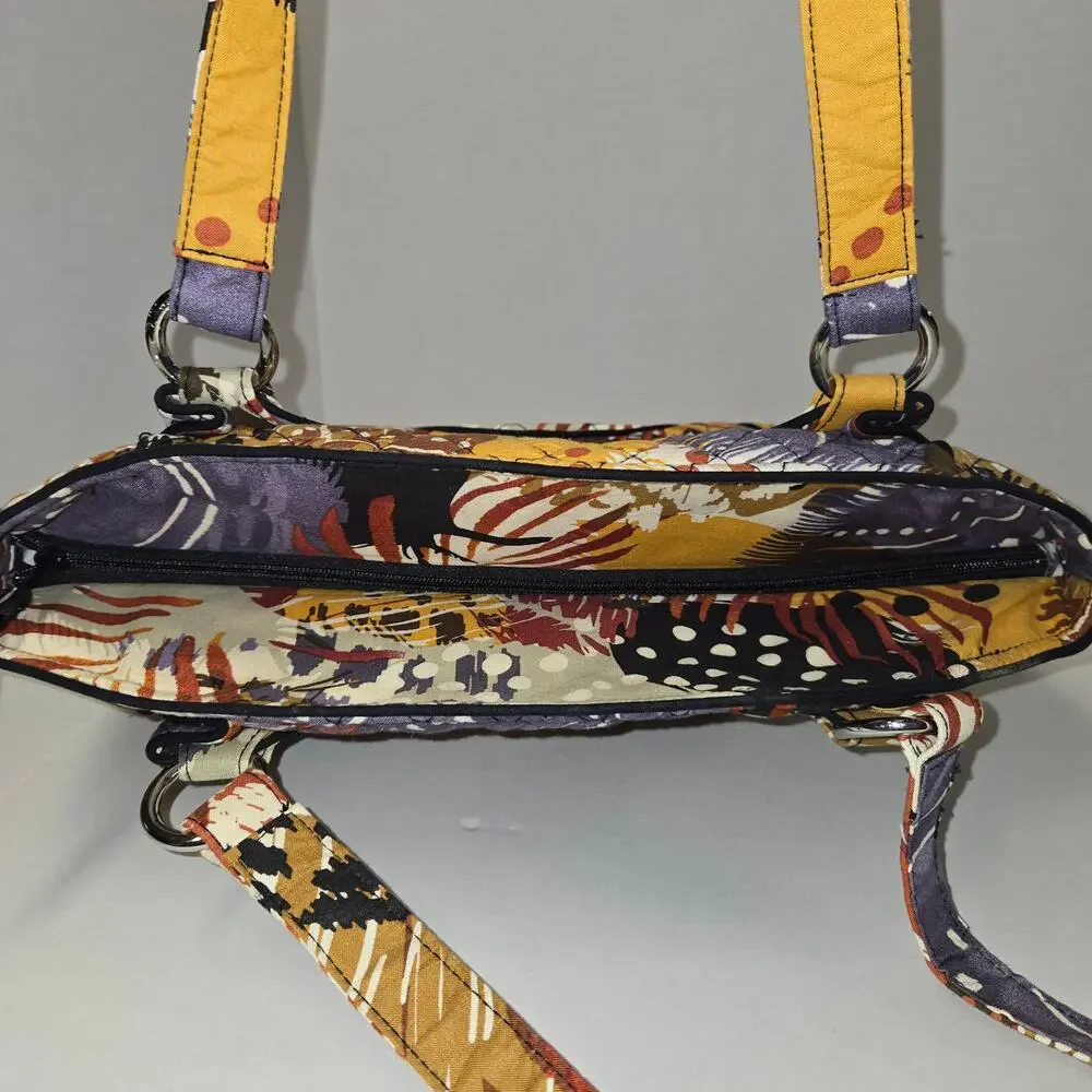 Vera Bradley Quilted Tote Shoulder‎ Bag Floral Patchwork Purse Artsy Colorful